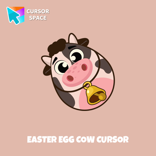 Easter Egg Cow cursor arrow cursor